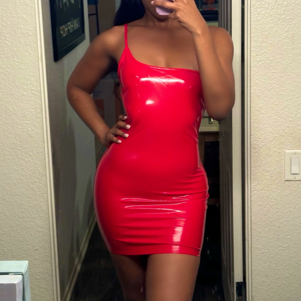 “Love Me”Latex Dress